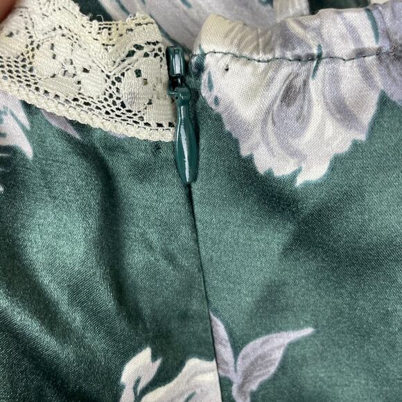 The Limited Y2K Fairycore Camisole Top Green Gray Silk Cotton‎ Size M - Picture 3 of 7